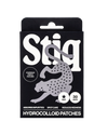 Parches para granos Stiq Patches con tecnología hidrocoloide y forma de estrella negra, 30 parches por envase (noir)