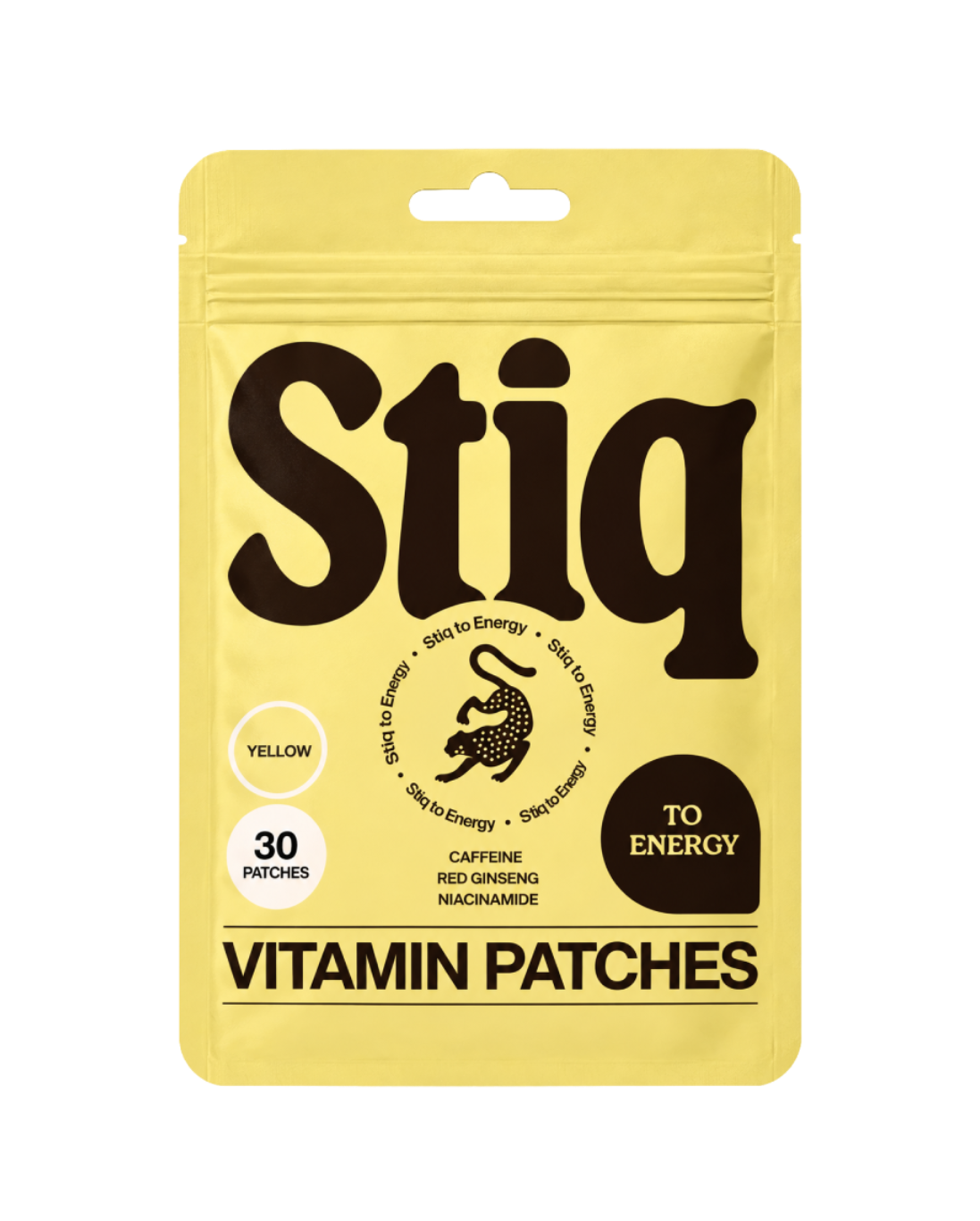 Parches de vitaminas para la energía Stiq Patches Energy, 30 parches por envase.