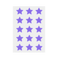 Lámina con seis parches para granos Stiq Patches Starwear en forma de estrella violeta (violet)