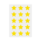 Lámina con seis parches para granos Stiq Patches Starwear en forma de estrella amarilla (lemon drop)
